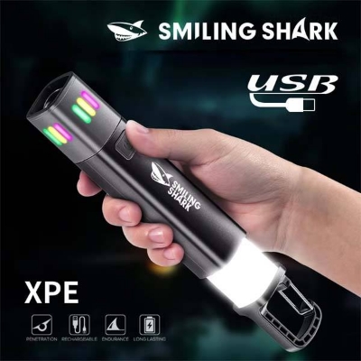 Picture of SMILING SHARK SD-1018A Outdoor Flashlight Strong Light with Floodlight Side Lights