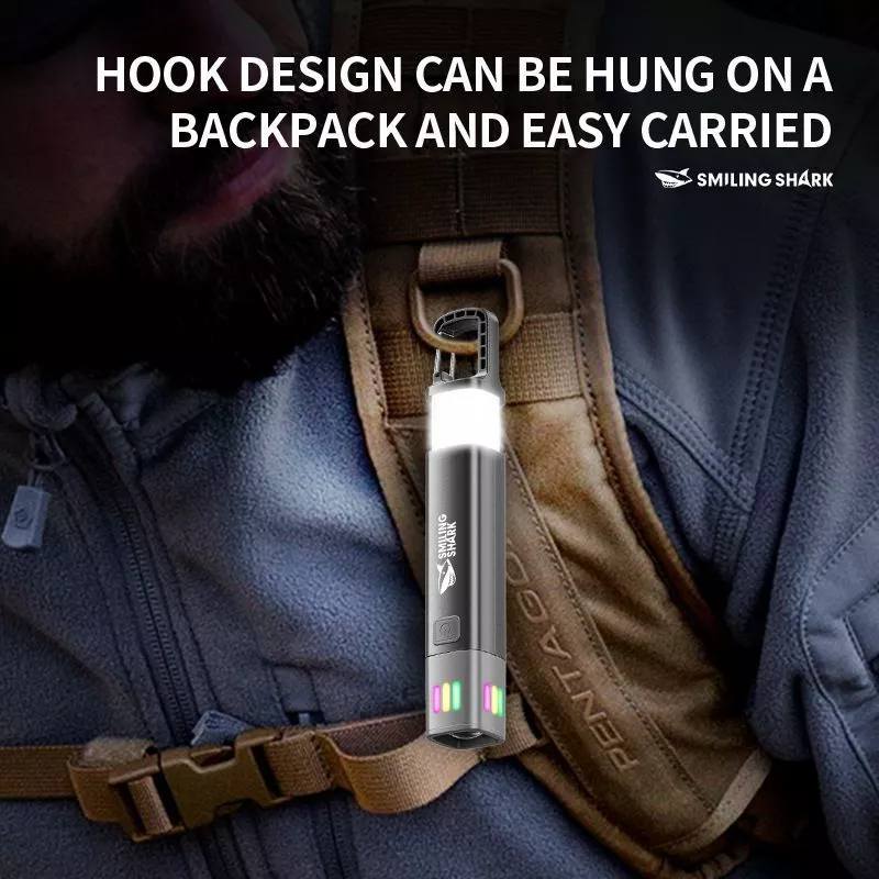 Picture of SMILING SHARK SD-1018A Outdoor Flashlight Strong Light with Floodlight Side Lights