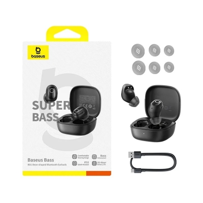 Picture of Baseus TWS Bass BD1 True Wireless Earbuds 8hour Long Music Time Cosmic Black