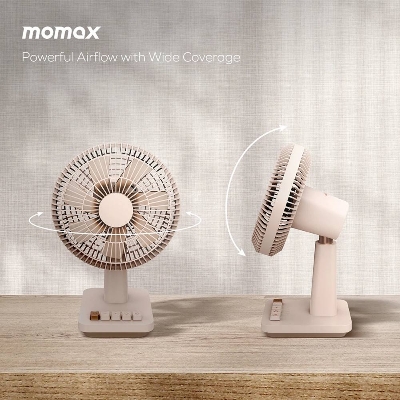 Picture of Momax 1°Pod Mini Fan your perfect desk companion for cool, quiet comfort