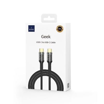 Picture of WiWU Wi-C016 Geek Series 100W Type-C To Type-C Fast Charging Cable