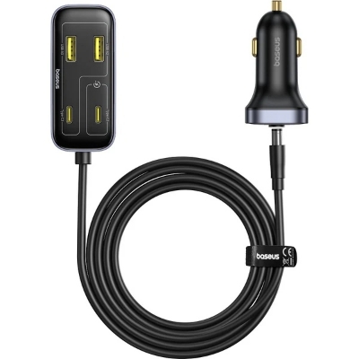 Picture of Baseus BackseatPal L1 In-vehicle Car Charger 3U+3C 110W Cosmic Black