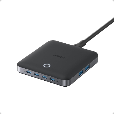 Picture of Anker Nano USB C Charger, 6-Port Charging Station with Ultra-fast 130W Output, 4 USB-C, 2 USB-A Ports, Compact and Stylish, For iPhone 16/15/14 Series, iPad, MacBook, Pixel, Galaxy, and More
