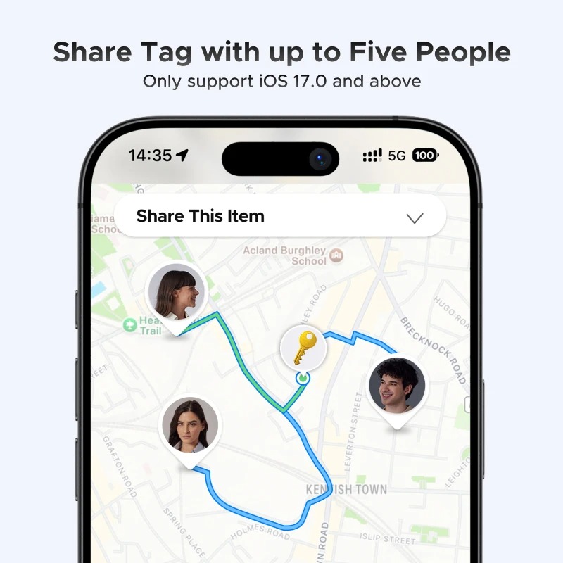 Picture of UGREEN Smart Bluetooth Tracker, Keys Finder Item Locator SmartTag Up to 2 Year Battery Phone Finder For Apple Find My (only IOS)