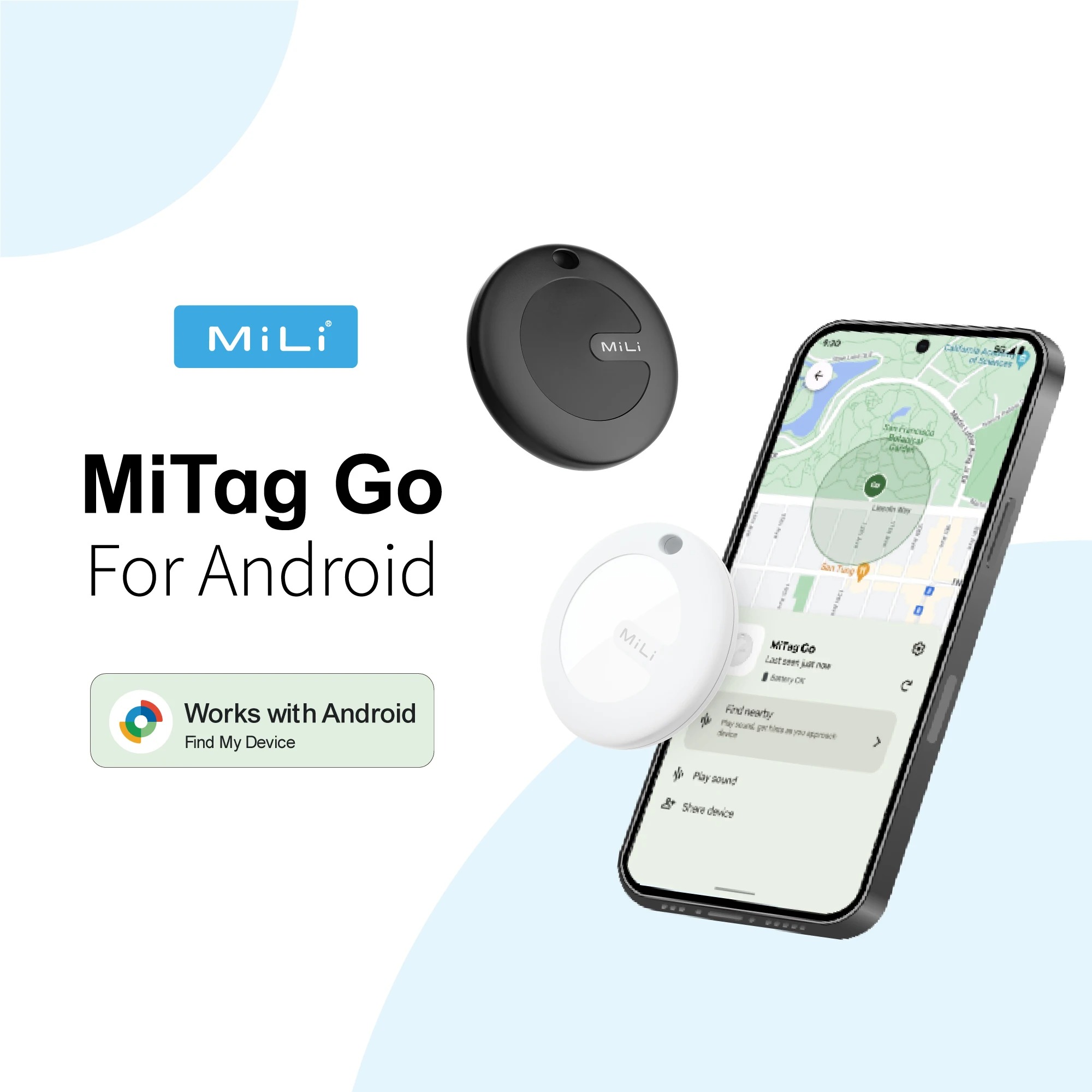 Picture of MiLi MiTag Android Location Tracker Device – Compatible with Google’s Find My Device