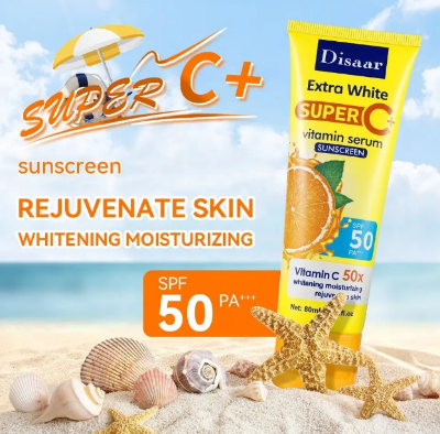 Buy Disaar Sun Cream SPF50+ PA+++ Lightweight Natural Vitamin C Extract Sun Block Cream For Face 80ml at Best Price In Bangladesh