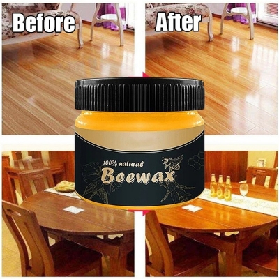 Picture of Mintiml Beewax Wood Polish Polisher Polishing Compound Wax Floor Seasoning Furtniture Wrap Care Magic Repair Traditional All-Purpose Wood