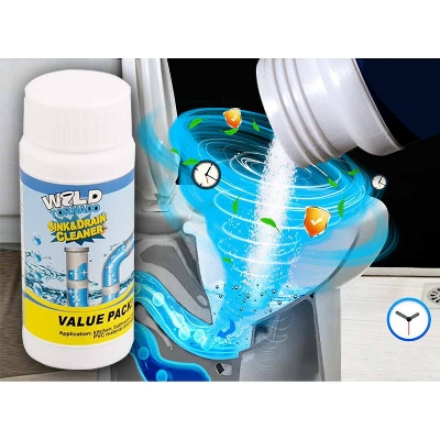 Picture of Pipe Drain Cleaner Kitchen Sink Toilet Drain Cleaner Block Unblock Powder Pipeline Clean Unblocker