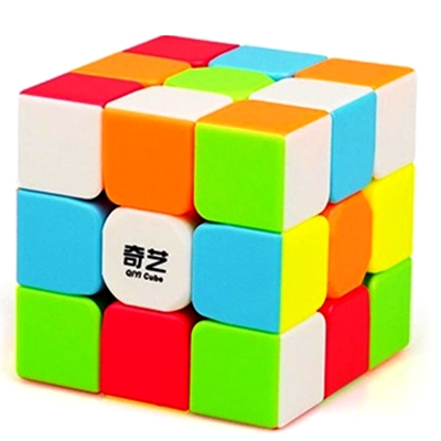 Picture of QYTOYS Sticker less 3x3 Puzzle Speed Cube Magic Rubik's Cube Puzzle Toy (5.6 cm)