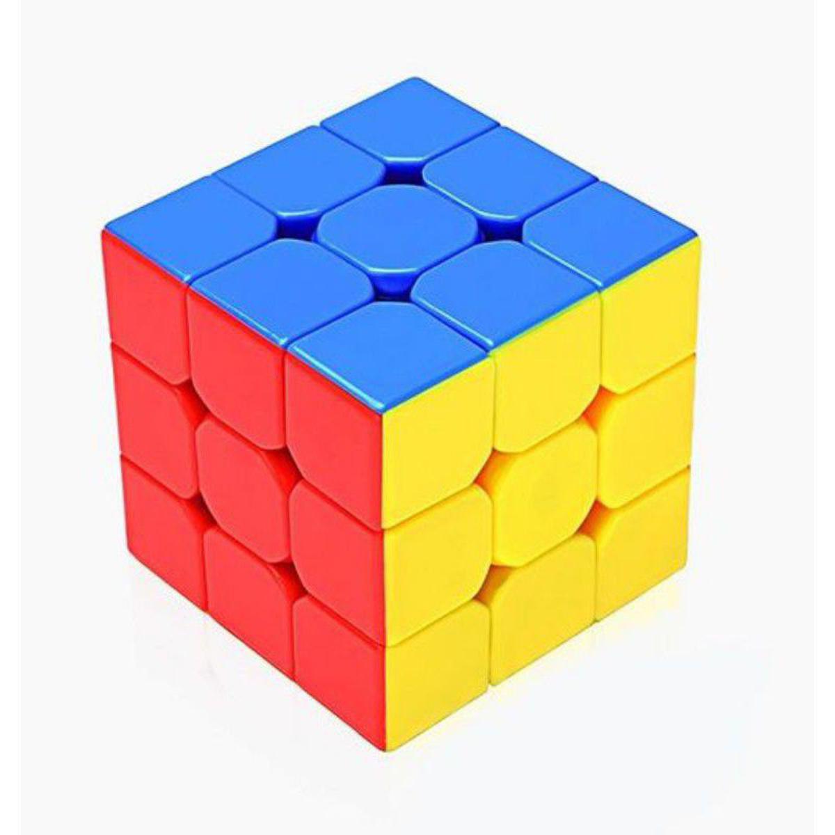 Picture of QYTOYS Sticker less 3x3 Puzzle Speed Cube Magic Rubik's Cube Puzzle Toy (5.6 cm)