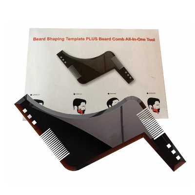 Picture of 1 Pcs High quality beard shaping design template, beard comb, all in one tool.Beard Shapers Tools