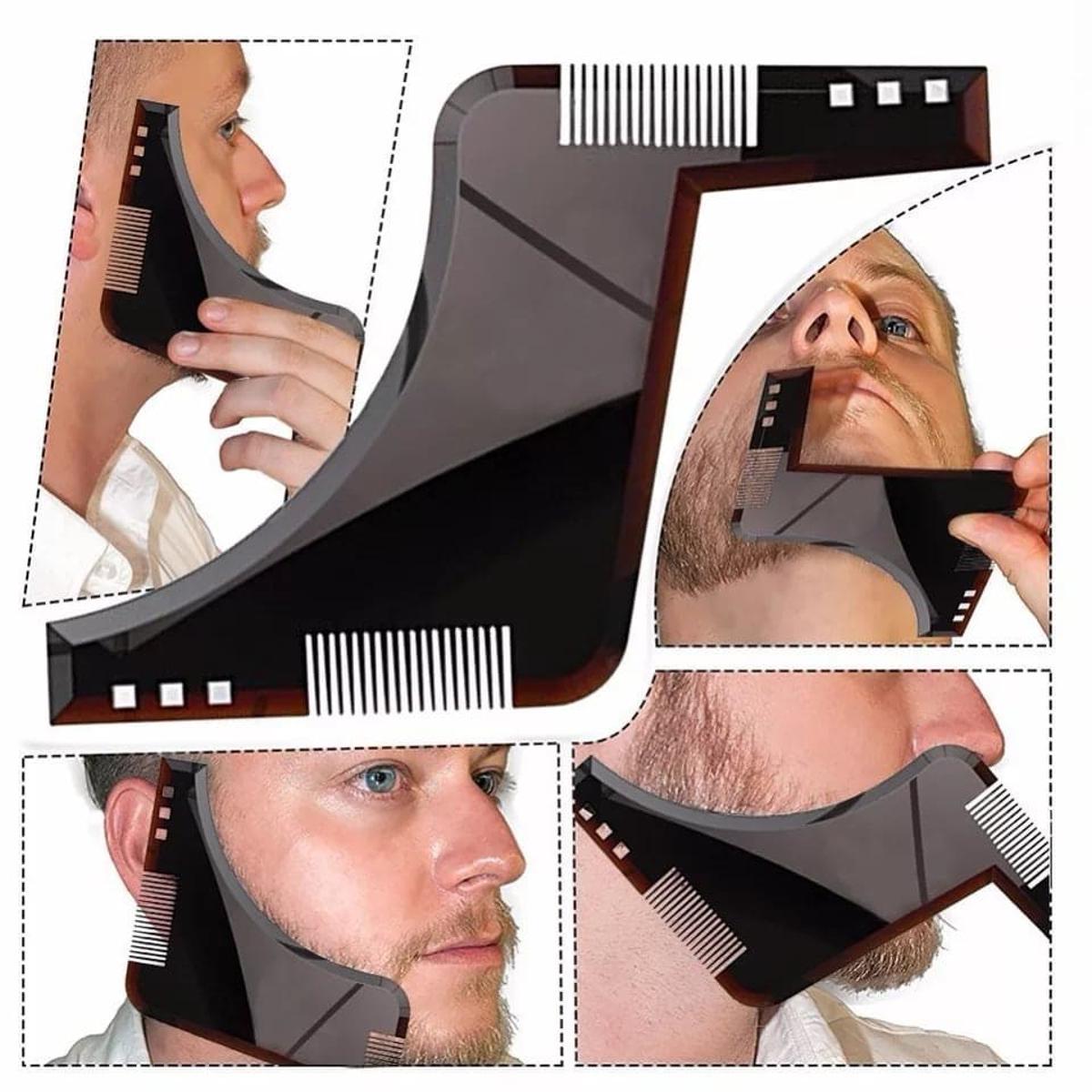Picture of 1 Pcs High quality beard shaping design template, beard comb, all in one tool.Beard Shapers Tools