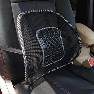 Picture of Lumbar Support Cushion - Ergonomic Right Back Support for Chairs and Seats - Provides Comfortable and Proper Posture - Black Color