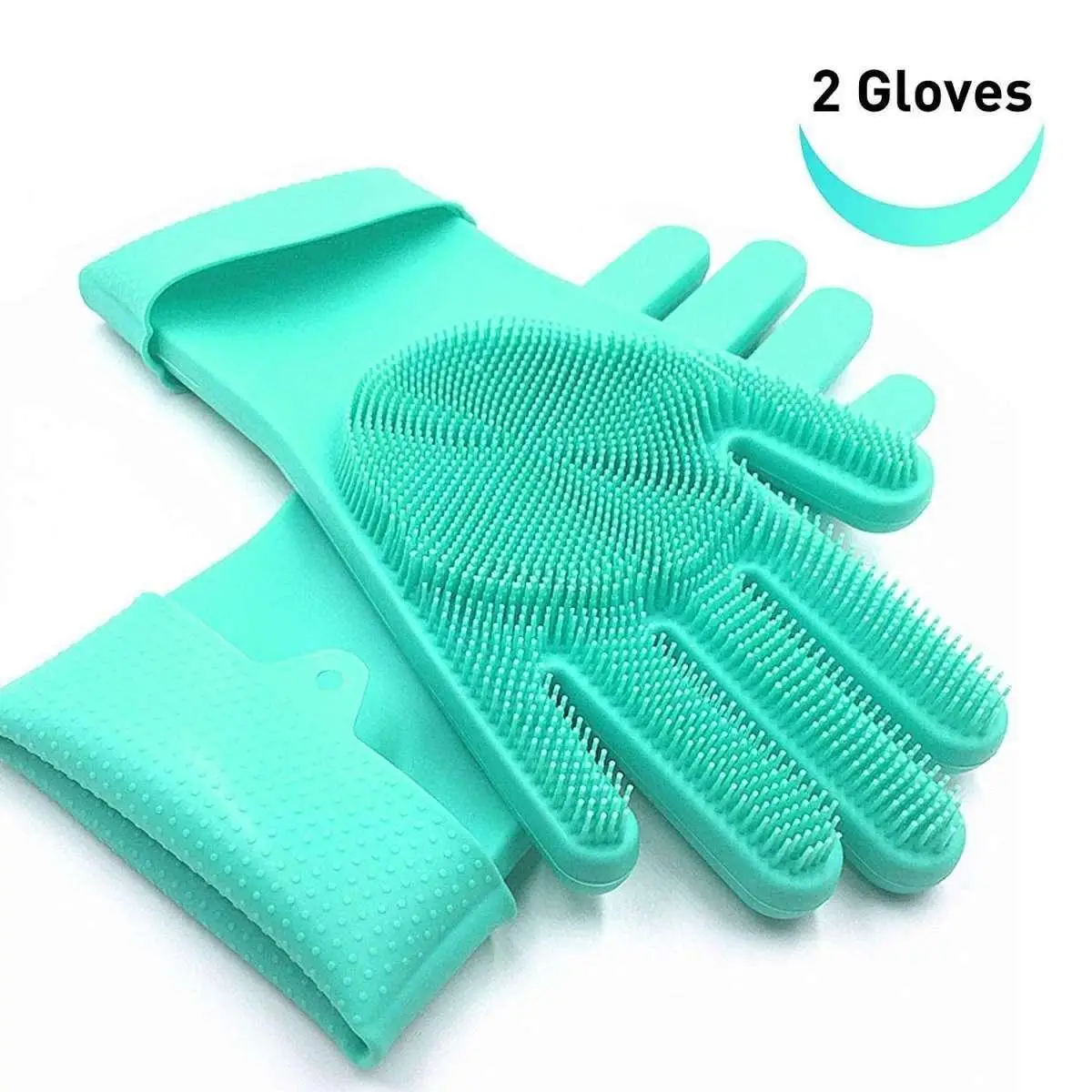 Picture of High Quality Silicone Dish Washing Kitchen Hand Gloves