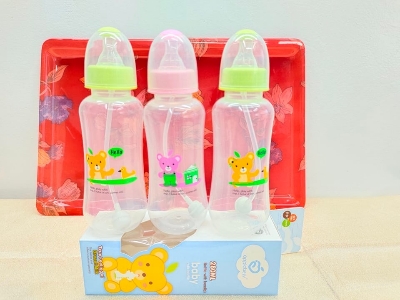 Picture of Baby Pp Feeding Bottle 280ml. Feeder 280 ml Multicolor. PBA Free.