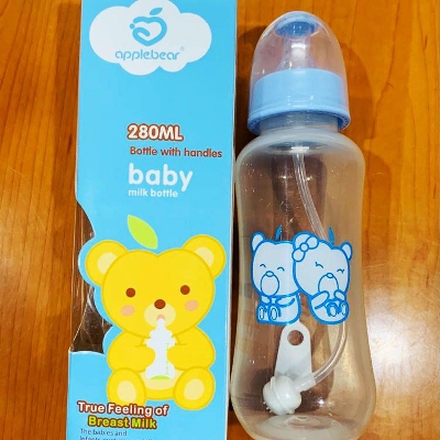 Picture of Baby Pp Feeding Bottle 280ml. Feeder 280 ml Multicolor. PBA Free.