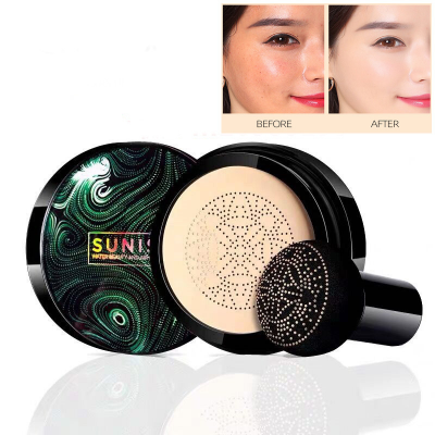 Picture of SUNISA Foundation Base Water proof Mushroom Head Air Cushion BB CC Cream Moisturizing Liquid Foundation with Sponge