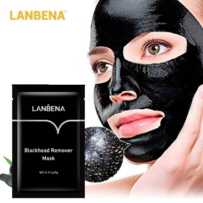 Picture of 5 pc LANBENA Black Mask Blackhead Remover Peel Off Mask Mud Face Mask Charcoal Mask Nose 5g