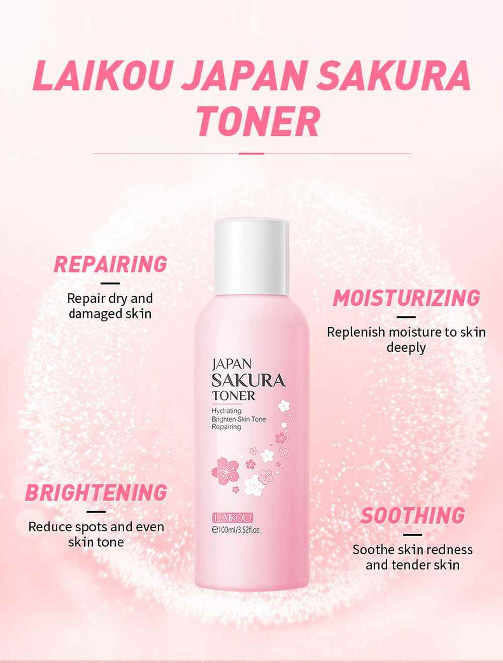 Picture of LAIKOU Sakura Face Toner - 100ml LAIKOU Sakura Face Toner - 100ml
