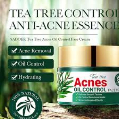 Picture of SADOER Tea Tree Acne Oil Control Face Cream Anti Acne Hydrating Moisturizing Cream 50 gm