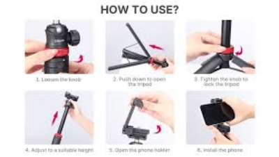 Picture of Ulanzi MT-44 Extendable Vlog Tripod (Black), Ideal Companion for Stable and Versatile Video Blogging