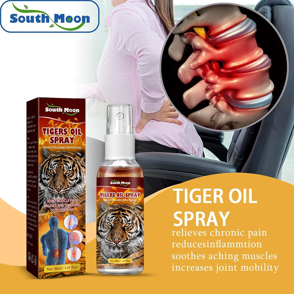 Picture of South Moon TIGER OIL SPRAY-Relieve knee joint muscle cervical lumbar pain spray