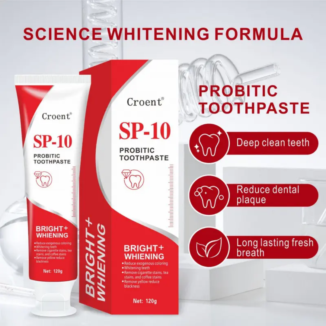 Picture of Croent SP-10 Probitic Bright + Whitening Toothpaste (120g)