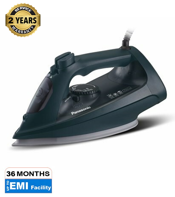 Buy Panasonic 2400W Lightweight Steam Iron, Ceramic soleplate, Adjustable Steam Setting (NI-U450) Dark Green Digital Square at the Best Price in Bangladesh