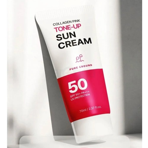Buy Pure Ground Collagen Pink Tone Up Sun Cream SPF50+ 70ml at Best Price In Bangladesh