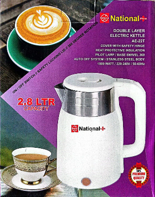 Picture of National Plus Double Layer Electric Kettle – 2.8L Capacity