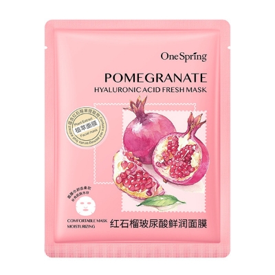 Picture of One Spring Red Pomegranate Hyaluronic Acid Fresh Moisturizing Mask/25g