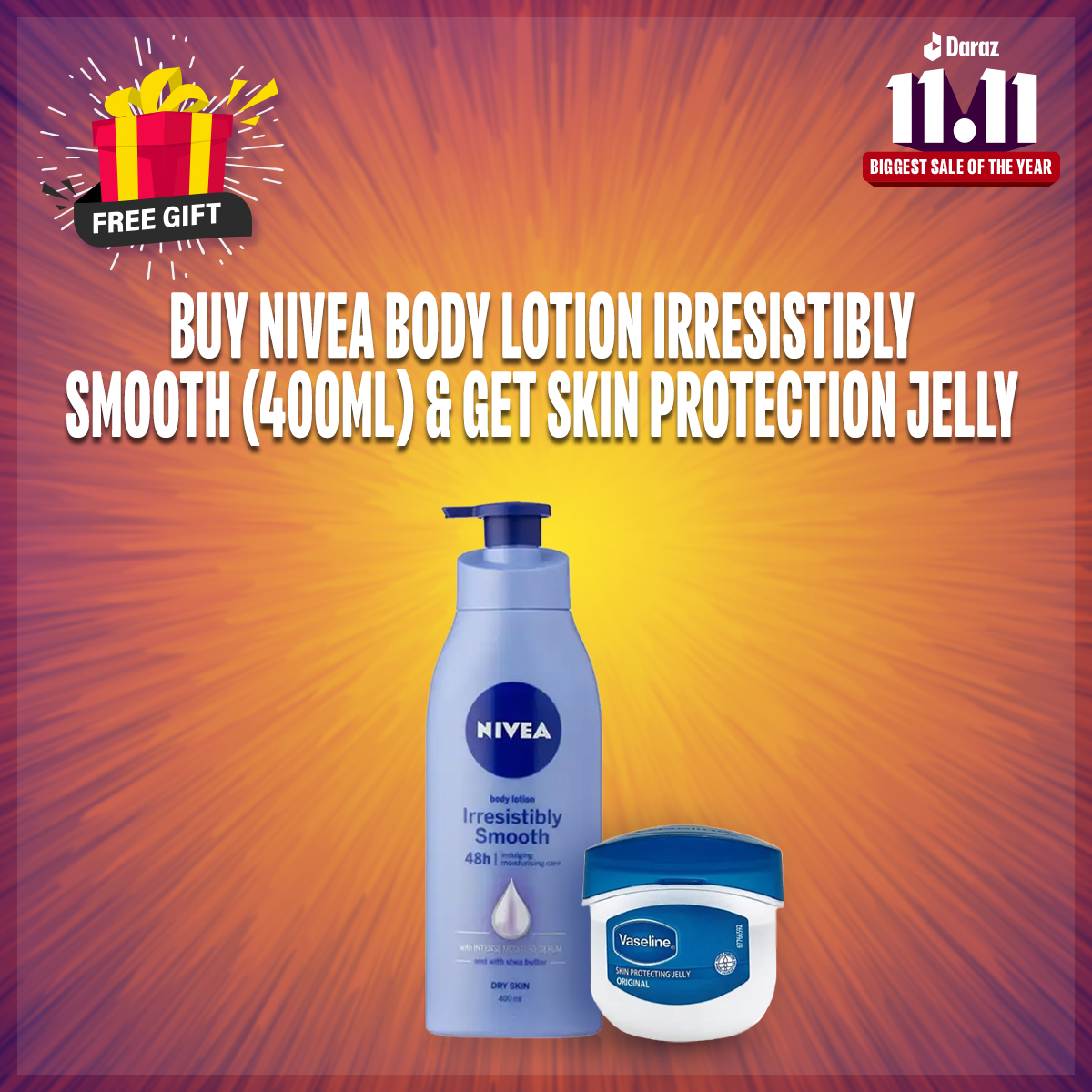 Picture of Nivea Body Lotion Irresistibly Smooth (400ml)