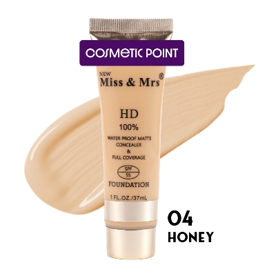 Picture of New Miss & Mrs HD Water Proof Matte Conceler & Full Coverage Foundation(04 HONEY)