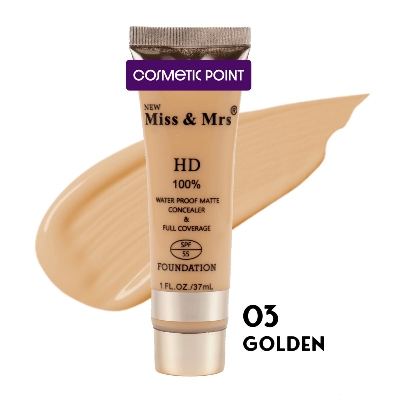 Picture of New Miss & Mrs HD Water Proof Matte Conceler & Full Coverage Foundation(03 GOLDEN)