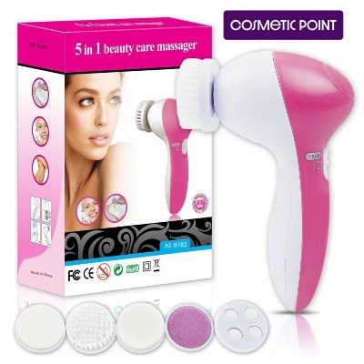 Picture of 5 in 1 beauty instrument beauty facial brush facial cleaning massager private label facial massager
