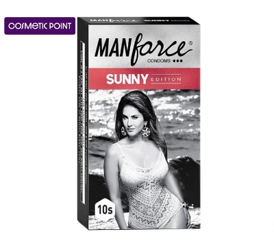 Picture of Manforce - Ribbed & Dotted Sunny Edition Condoms - Single Pack - 10pcs