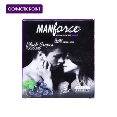 Picture of Manforce  Black Grapes Condom- Single Pack - 3x1=3pcs