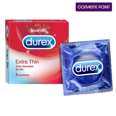 Picture of Durex Extra Thin Condom - 3Pcs Pack (Made In India)