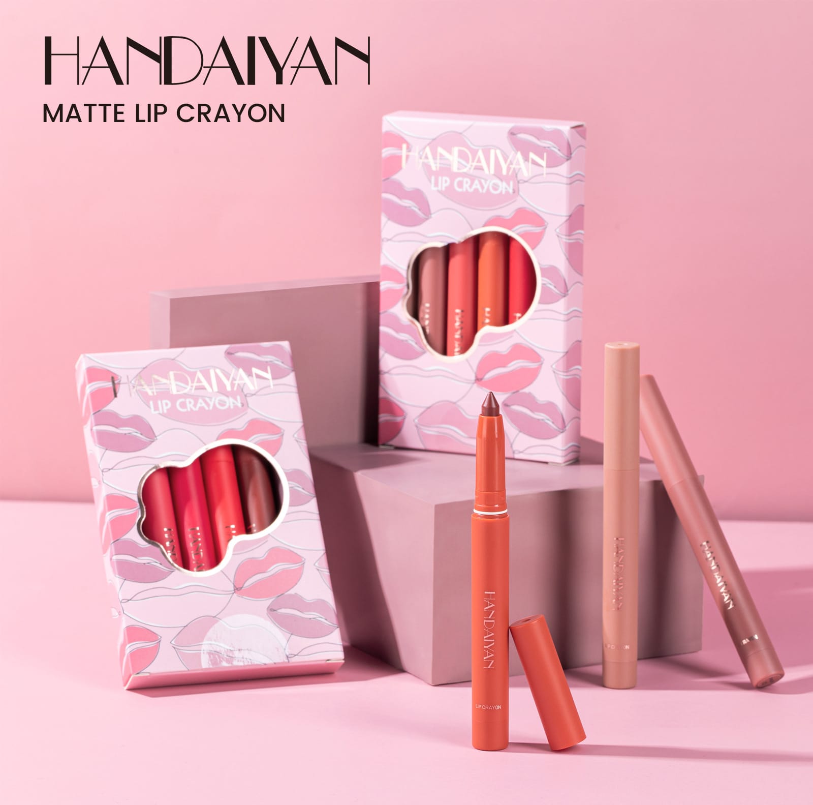 Picture of HANDAIYAN 6PCS Lipliner Pencil Lip Makeup Lipstick Pencils Waterproof Lip liner Lady Charming Lip Liner