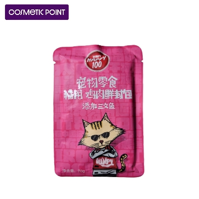 Picture of WANPY HAPPY 100 Cat with fresh wet grain bag all cat -breed cat grain cat snacks wet food cat snack bag 70g