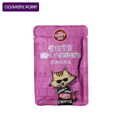 Picture of WANPY HAPPY 100 Cat with fresh wet grain bag all cat -breed cat grain cat snacks wet food cat snack bag 70g