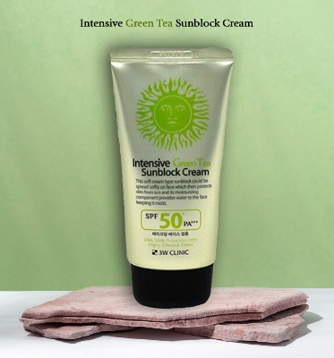 Picture of 3W ক্লিনিক ইনটেনসিভ গ্রিন টি সানব্লক ক্রিম SPF 50+PA+++ 70ml