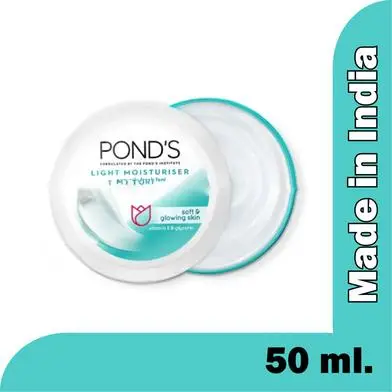 Picture of POND'S Light Moisturiser 50ml Non-Oily Fresh Feel For Soft Glowing Skin With Vitamin E & Glycerin
