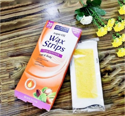 Picture of Argan Oil Wax Strips Hair Remover Legs & Body  - 1Pack