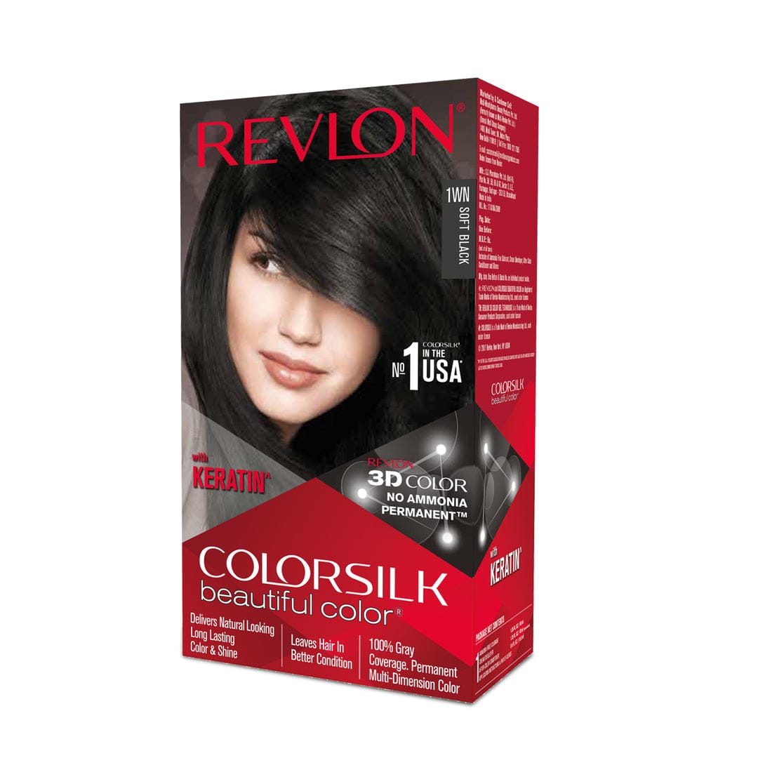 Picture of Colorsilk Hair Color SOFT BLACK 1WN (40ml+40ml+11.8ml)