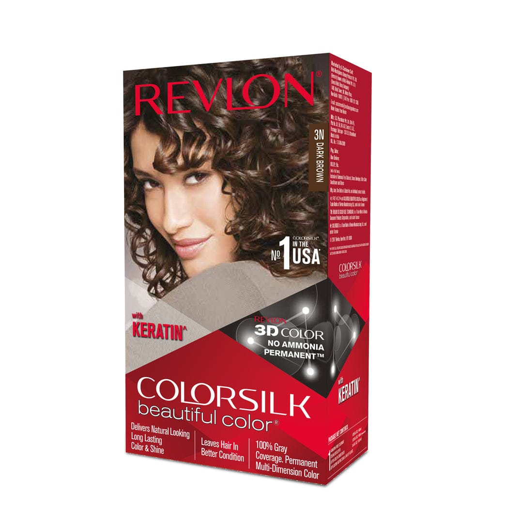 Picture of Colorsilk Hair Color DARK BROWN 3N (40ml+40ml+11.8ml)