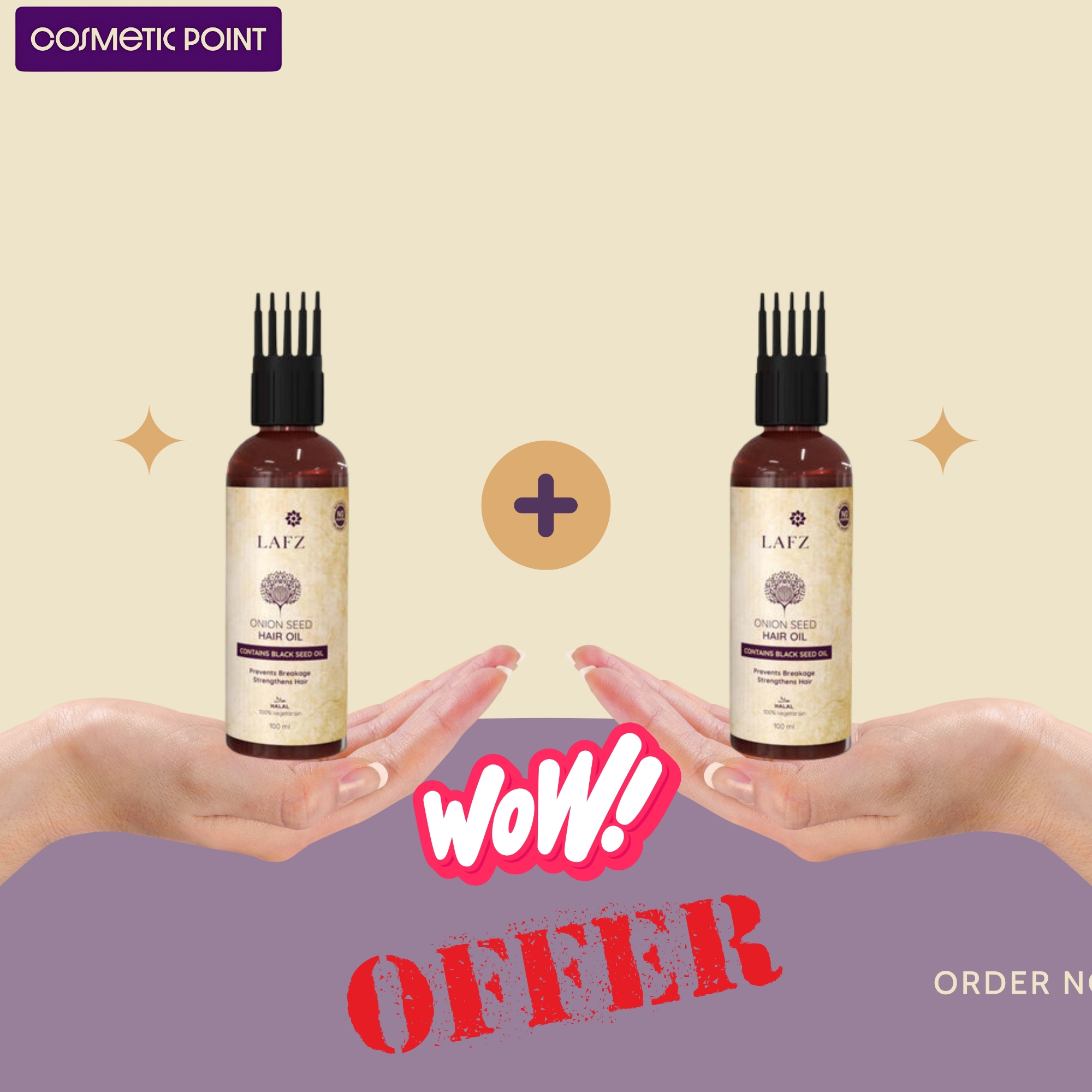 Picture of LAFZ Onion Seed Essential Oil for Hair 100ml 2pc