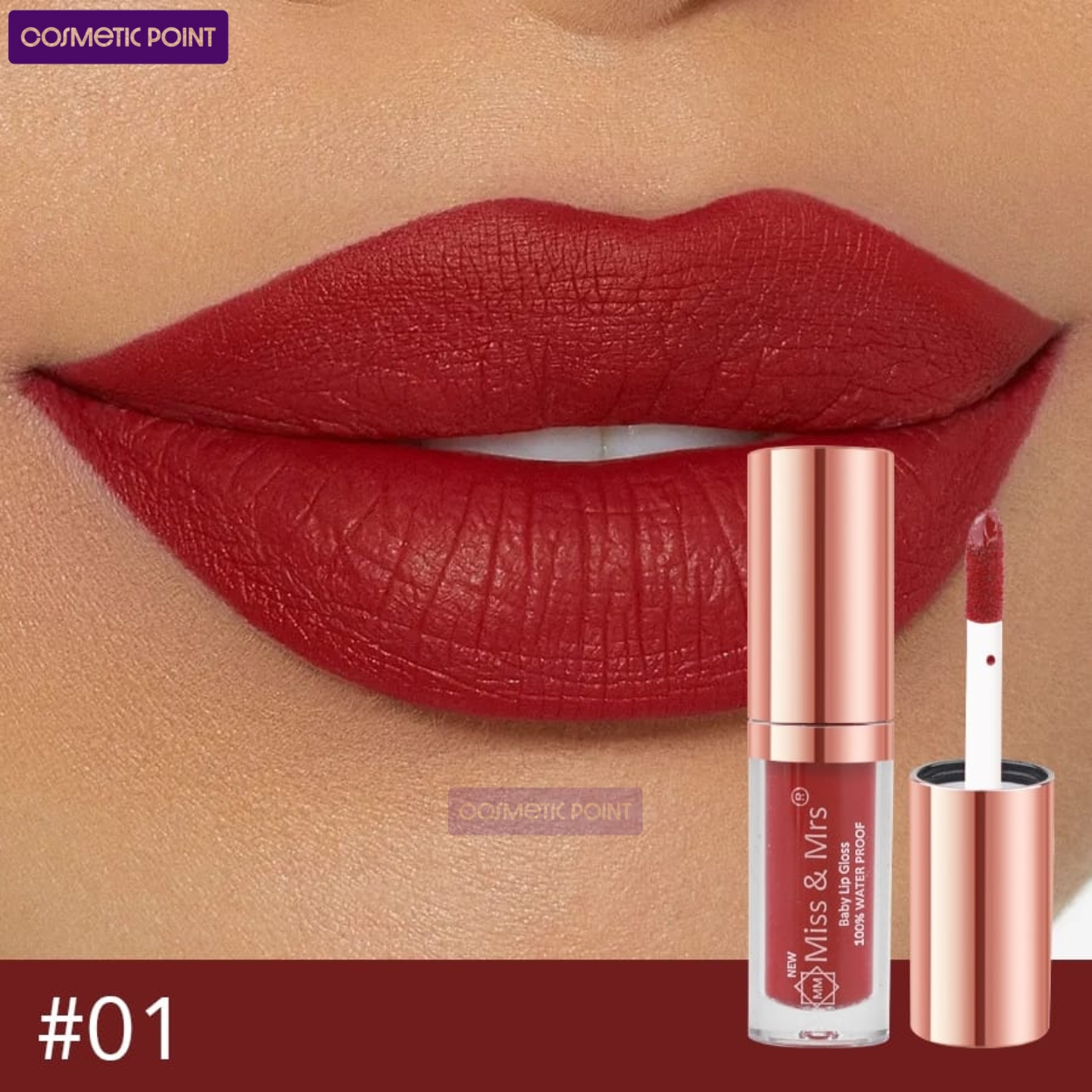 Picture of Miss & Mrs Waterproof Baby Lip Gloss (Shade - 01)