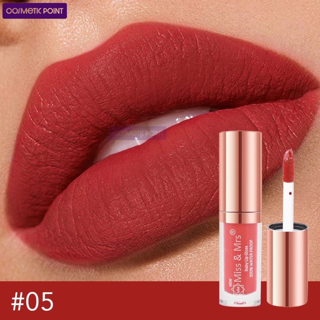 Picture of Miss & Mrs Waterproof Baby Lip Gloss (Shade - 05)