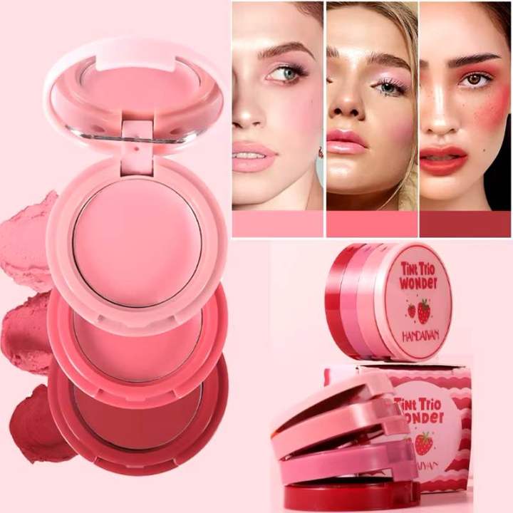 Picture of Handaiyan Tint Trio Wonder 3 in 1 Lip & Cheek Cream Tint 3g